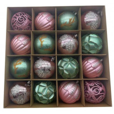 WENDY BOX 16 SFERE CM.8 ROSA/TIFFANY (4pz)